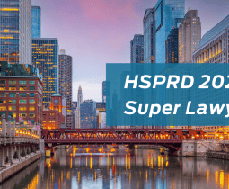 "HSPRD 2024 Super Lawyers" against a Chicago skyline